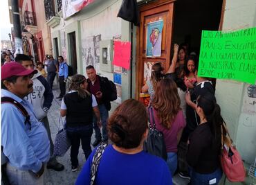 Bloquean acceso a edificio de la Sección 22 de la CNTE en Oaxaca