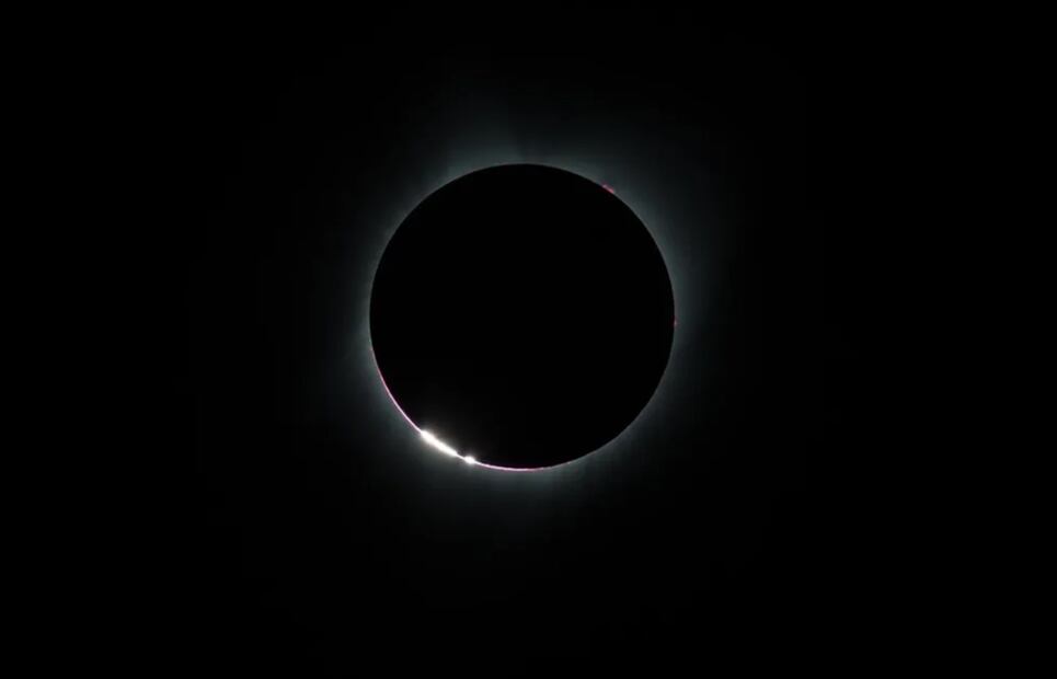 Eclipse solar 2024. Foto: NASA