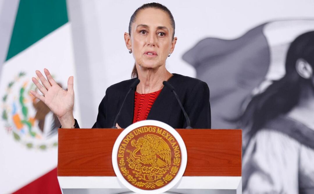 Presidenta Claudia Sheinbaum durante su conferencia de prensa desde Palacio Nacional (21/05/2026). Foto: Diego Simón Sánchez / EL UNIVERSAL