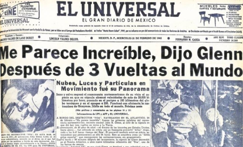 John Glenn, el primer astronauta de EU