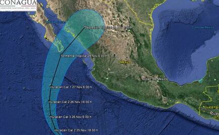 "Sandra" evoluciona a huracán categoría 2