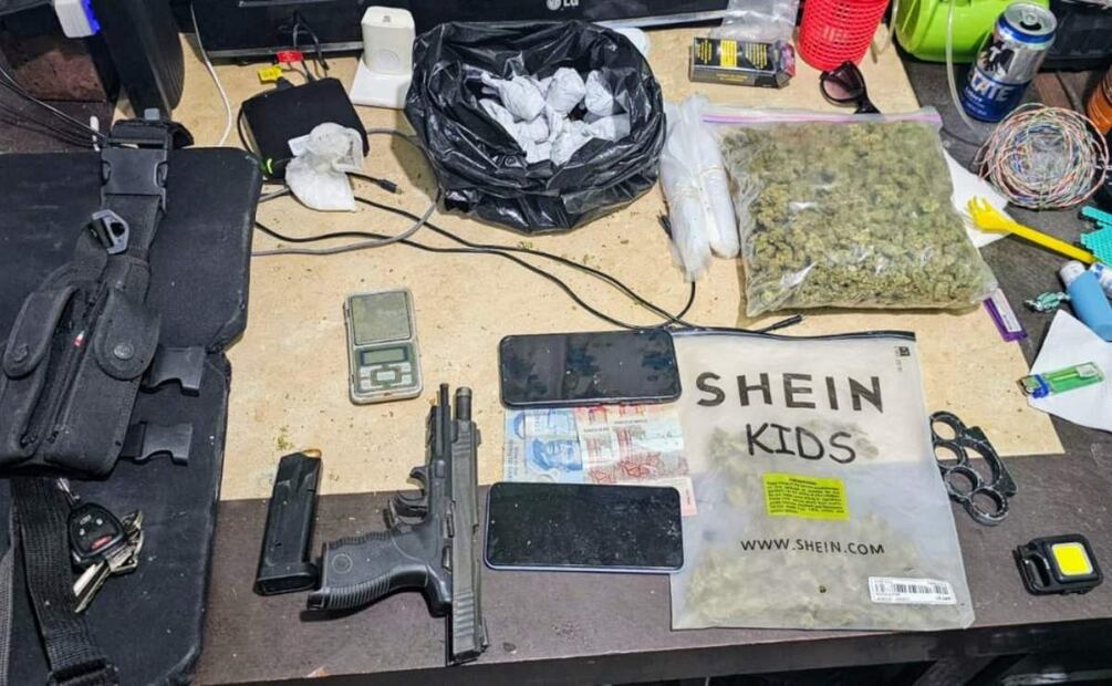 Aseguraron destinas drogas y armas en los operativos en 3 municipios de Nuevo León (21/03/2025). Foto: Especial
