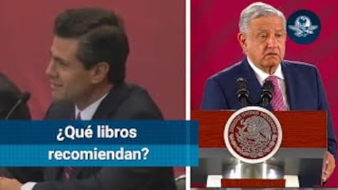 AMLO sugiere tres libros y Peña, no se acordó