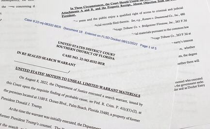 Documentos de “alto secreto” fueron encontrados por FBI en mansión de Trump: WSJ