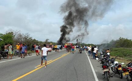 Incendio en camión con gasolina deja 7 muertos y 40 lesionados en Colombia