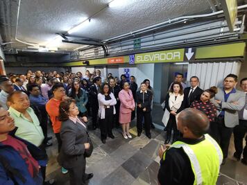 Metro se suma a macrosimulacro sin interrumpir servicio 
