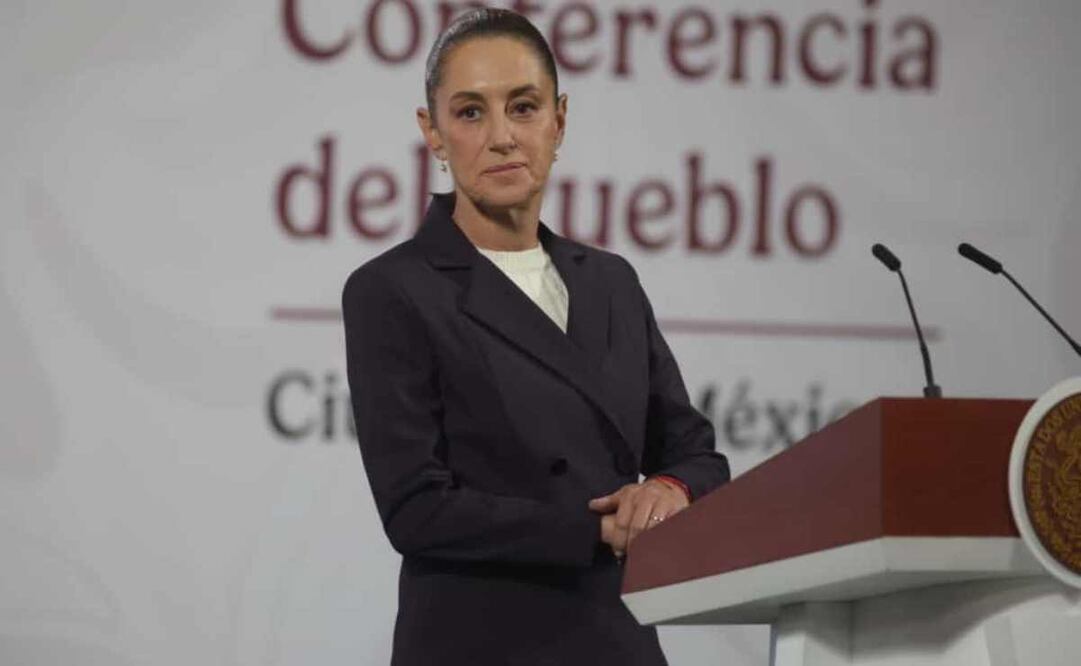 Claudia Sheinbaum, presidenta de México, durante la mañanera del 5 de noviembre del 2025. Foto: Carlos Mejía/ EL UNIVERSAL