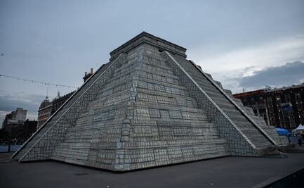 Adiós a la réplica de la pirámide de Kukulkán; exposición cierra con éxito tras 37 días: Secretaría de Cultura