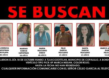 Montan operativo para buscar a familia desaparecida en Guerrero