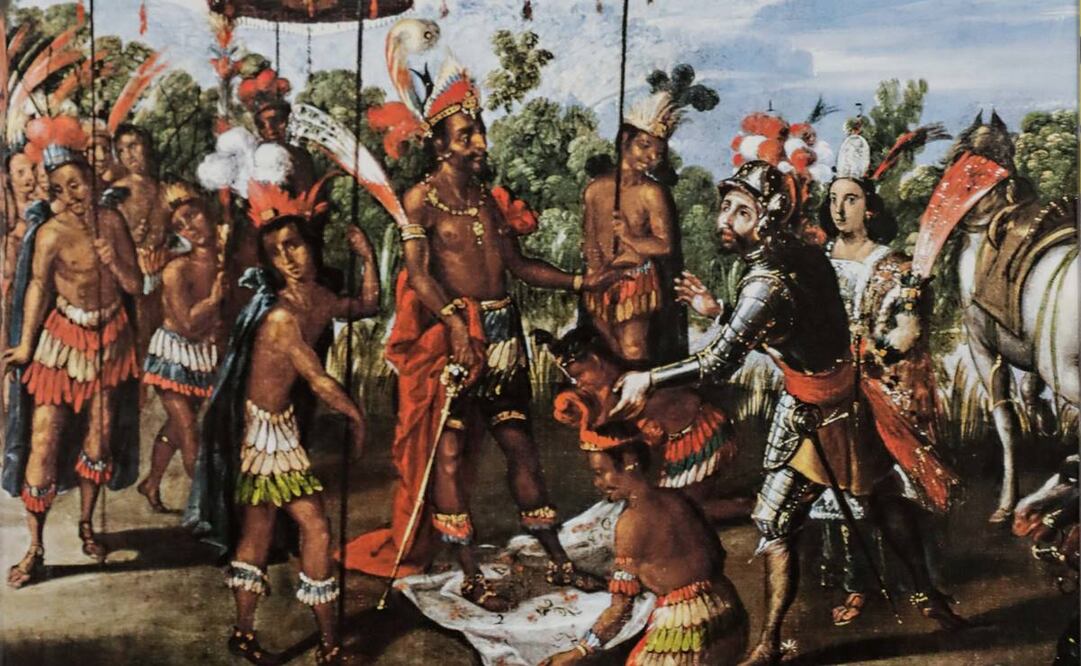 El libro ofrece perspectivas de la historia. En la imagen, Vista de un pedazo de la plaza llamada del Volador con los trajes y calidades de la plebe de México. Foto: Diego Simón/EL UNIVERSAL