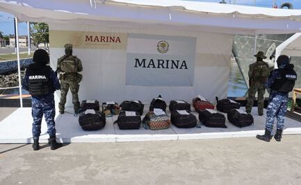 Marina asegura más de media tonelada de cocaína frente a costas de Chiapas; suman 23 toneladas en administración de Sheinbaum