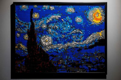Obras de Klimt, Van Gogh y Miguel Angel hechas ¿con bloques de Lego?