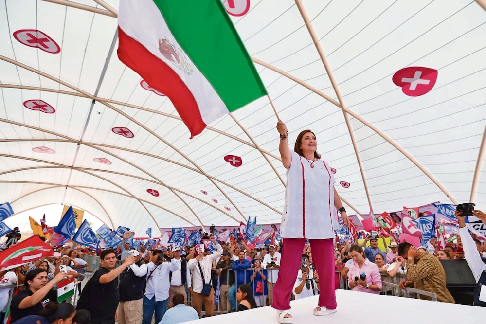 Gálvez dijo que Sheinbaum advirtió que no reconocerá la derrota, por lo que pidió a sus simpatizantes que la victoria sea contundente. Foto: de Berenice Fregoso El universal