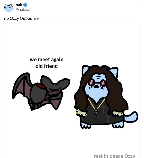 Seguidores despiden a Ozzy Osbourne compartiendo fotos icónicas y mensajes conmovedores en redes sociales. Foto: Captura de pantalla