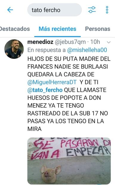 Jugador de América provoca las amenazas