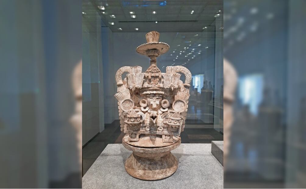 Quemador de incienso, de Teotihuacán, que llama la atención porque aún tienen restos de copal. Foto: Frida Juárez / EL UNIVERSAL