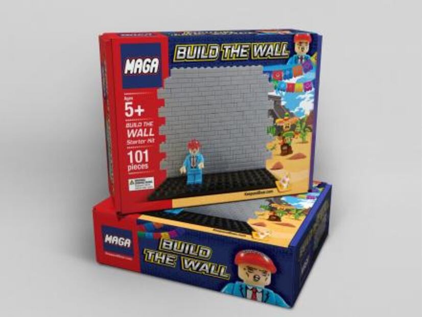 Lanzan juguete para que niños “construyan” el muro de Trump 