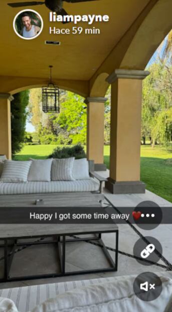 Liam Payne publicó en su cuenta de Snapchat una hora antes de los acontecimientos.
Foto: Especial