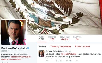 EPN desea éxito al gobernador de Guerrero, Héctor Astudillo