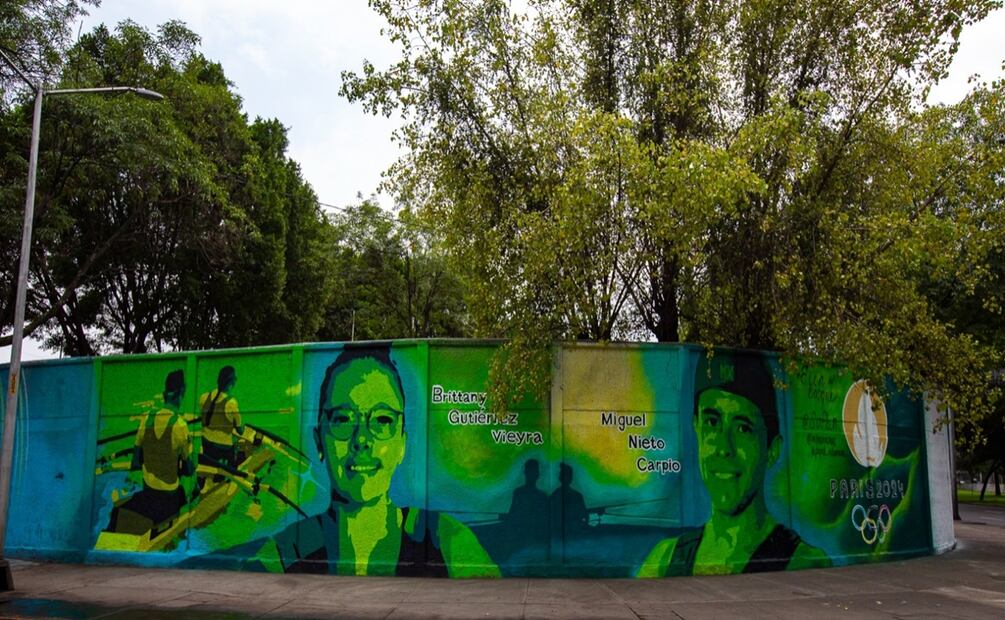 Pintan 16 murales en Tlalpan para honrar a atletas mexicanos que competirán en Juegos Paralímpicos de París: Sobse. Foto: Alberto Acosta