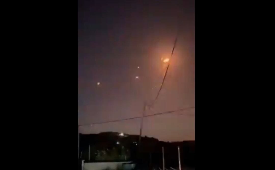 Foto: Irán inicia ataque contra Israel con decenas de drones. Foto: Captura video