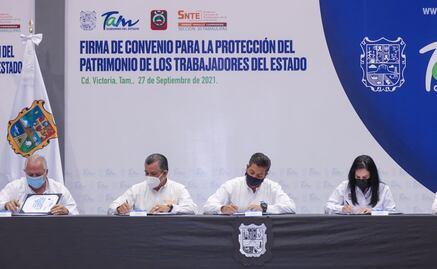 Firman convenio para resarcir adeudo en prestaciones de 50 mil trabajadores en Tamaulipas