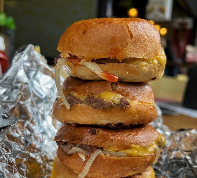 Hamburguesa en tres actos