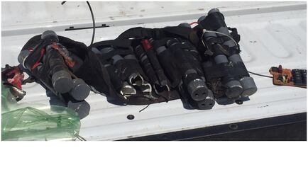 Hallan chaleco explosivo falso en Mazatlán