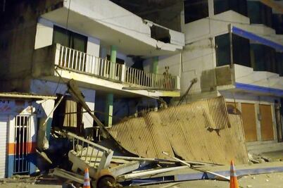 Sismo de 5.8 grados en Ecuador deja dos muertos