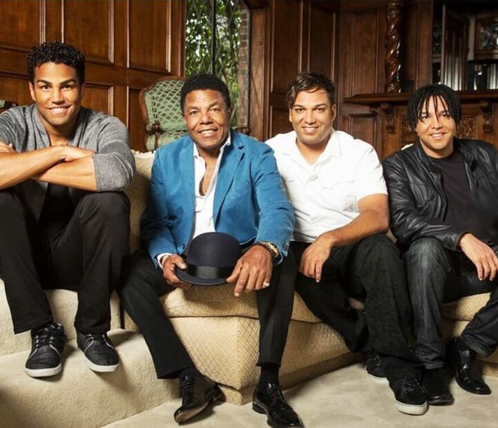 Tito Jackson y sus hijos TJ, Taj y Taryll.
Foto: Instagram