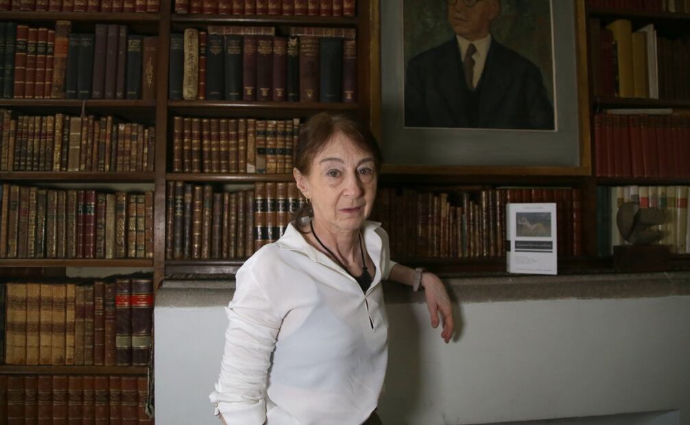 Entrevista con Aurora Díez Canedo quien trabajó en la edición de una antología de poesía francesa. Foto: Carlos Mejía/EL UNIVERSAL.