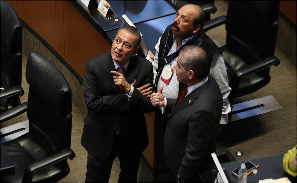 Senado antes de la votación por la designación de la próxima titular de la CNDH. Foto: Diego Simón/EL UNIVERSAL