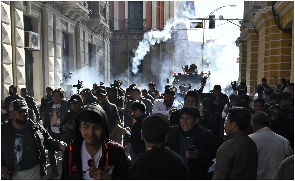 Ejército intenta dar golpe de Estado en Bolivia. Foto: EFE/AFP