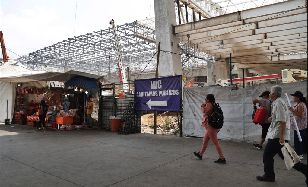 Imagen del avance de construcción de la nueva estación Observatorio que albergará las terminales del Tren Interurbano México-Toluca, la línea 1 del Metro y la ampliación de la línea 12 del Metro. Foto: Carlos Mejía/EL UNIVERSAL