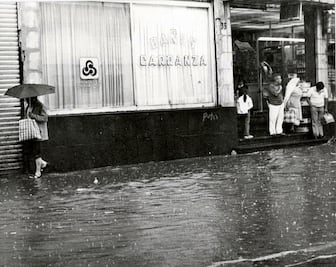 Las cuatro formas de bañarse en 1917