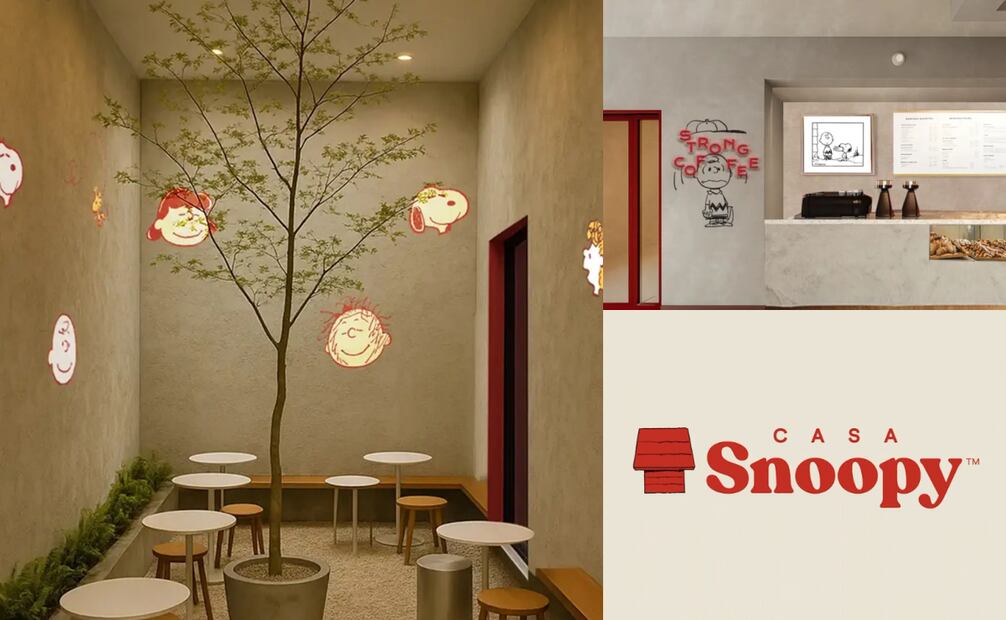 La cafetería de Snoopy en la Ciudad de México llegó y está ubicada en la colonia Condesa, sobre Avenida Nuevo León.