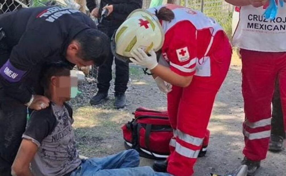 Ciudadano presentó conductas autolesivas y violentas (14/08/2025). Foto: Especial