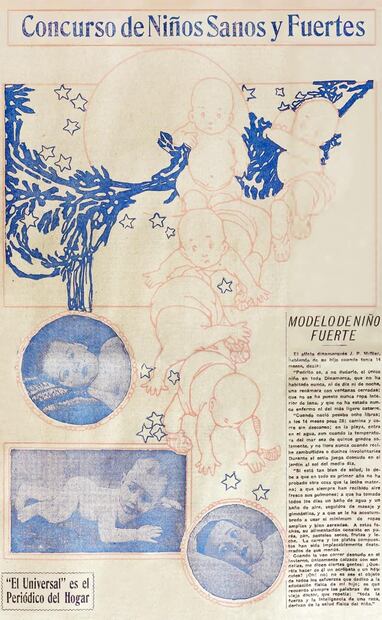 Primer Concurso de Niños Sanos y Fuertes, después conocido como “Niños Robustos”, publicado el 4 de marzo de 1917, en EL UNIVERSAL. Foto: Hemeroteca EL UNIVERSAL.