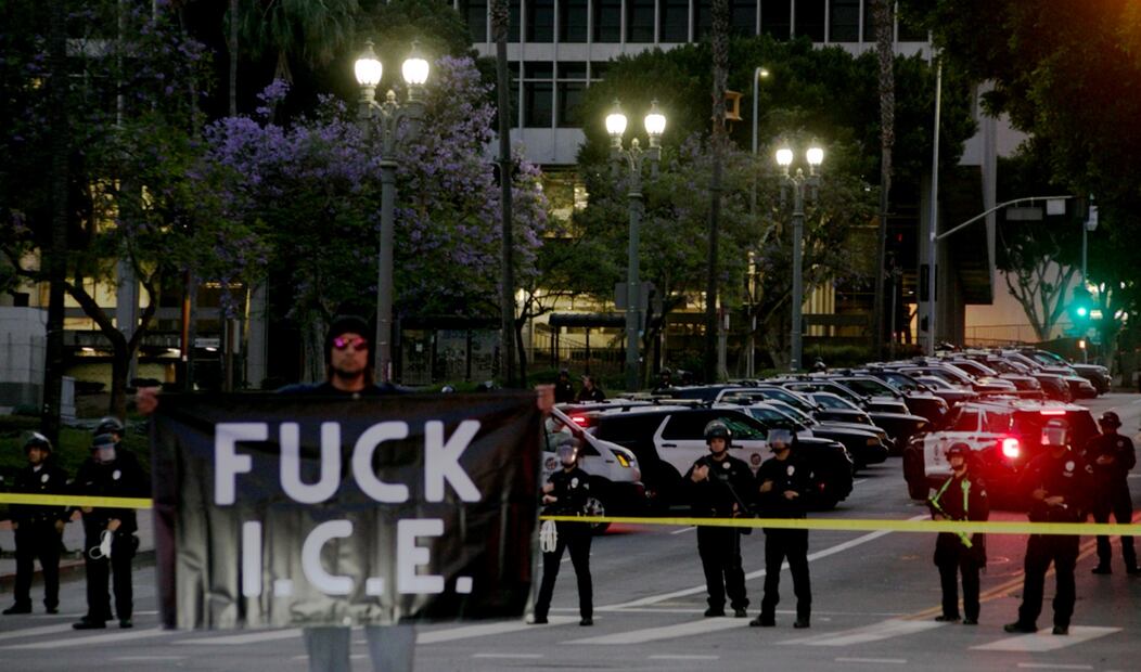 Protesta en Los Ángeles. Foto: Aimee Melo/EL UNIVERSAL