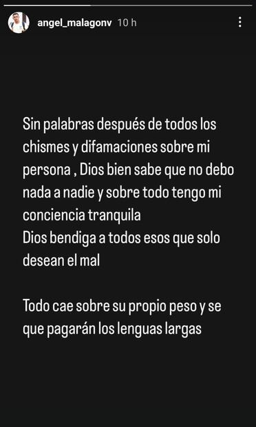 Luis Ángel Malagón dejó este mensaje en sus redes sociales. FOTO: INSTAGRAM