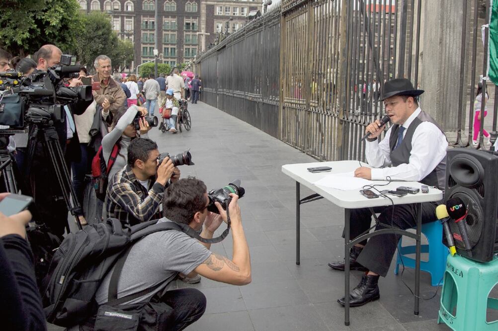 El funcionario de la delegación Cuauhtémoc, Pedro Pablo de Antuñano, se sometió a una huelga de hambre que duró una semana (ARCHIVO EL UJNIVERSAL)