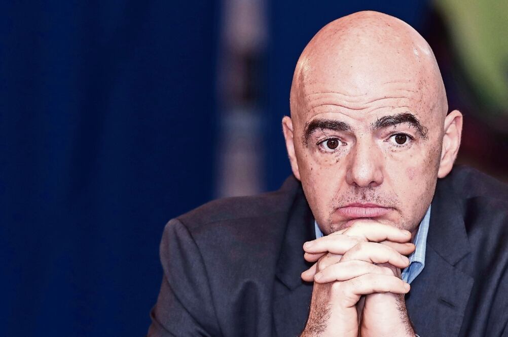 Gianni Infantino, presidente de la Federación Internacional de Futbol, no ha podido superar el mal momento (ARCHIVO. EL UNIVERSAL)
