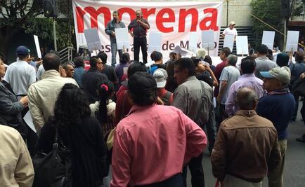 Morena protesta afuera del TEDF