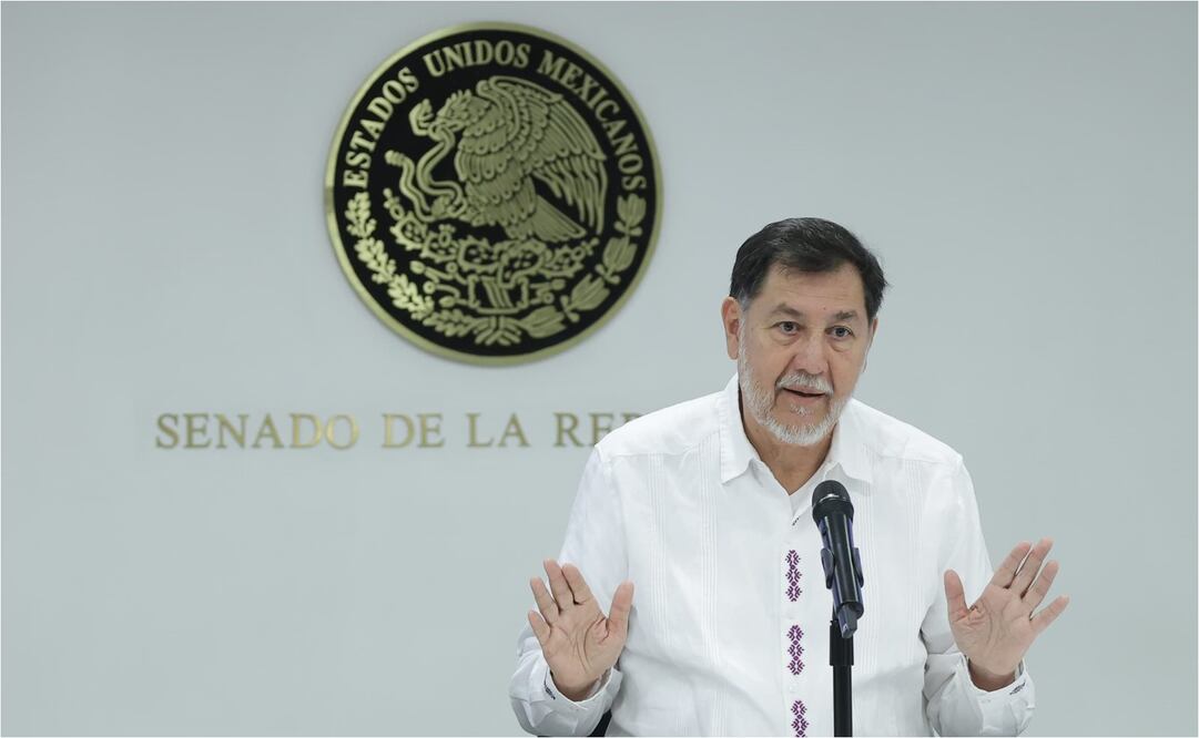 Presidente del Senado, Gerardo Fernández Noroña en sesión para  aprobar convocatoria del Poder Judicial Foto: Fernanda Rojas/EL UNIVERSAL