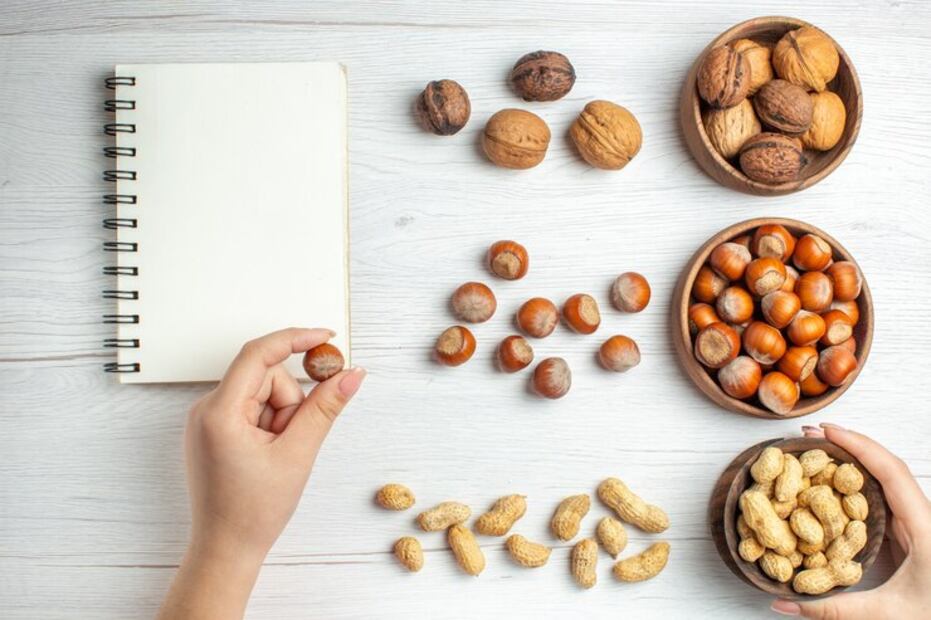 Advertencia sobre los frutos secos. Fuente: Freepik