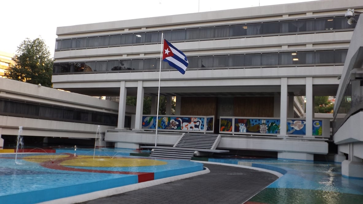 Embajada de Cuba en México. Foto: Tomada de Twitter/ @EmbaCuMex