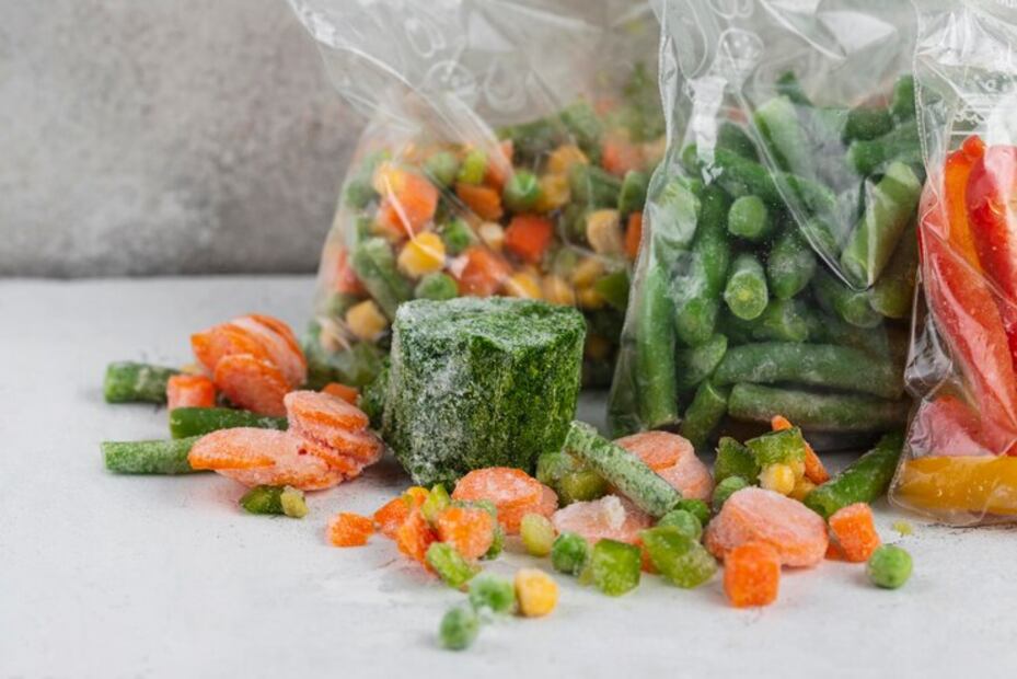 Alimentos para comer congelados. Fuente: Freepik