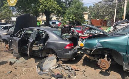 Catean inmueble en Xochimilco; decomisan más de 2 toneladas de autopartes robadas