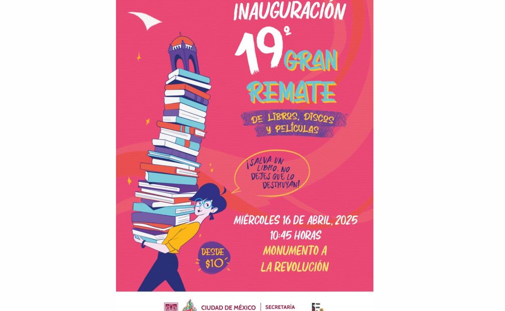 Gran Remate de Libros y Películas (15/04/2025). Foto: Especial