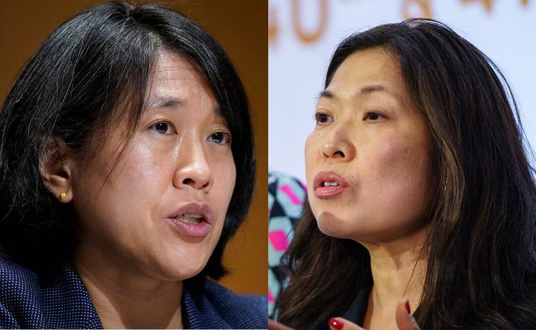 Katherine Tai, representante comercial de EU, y Mary Ng, ministra canadiense. Foto: Archivo EL UNIVERSAL / Twitter. @mary_ng
